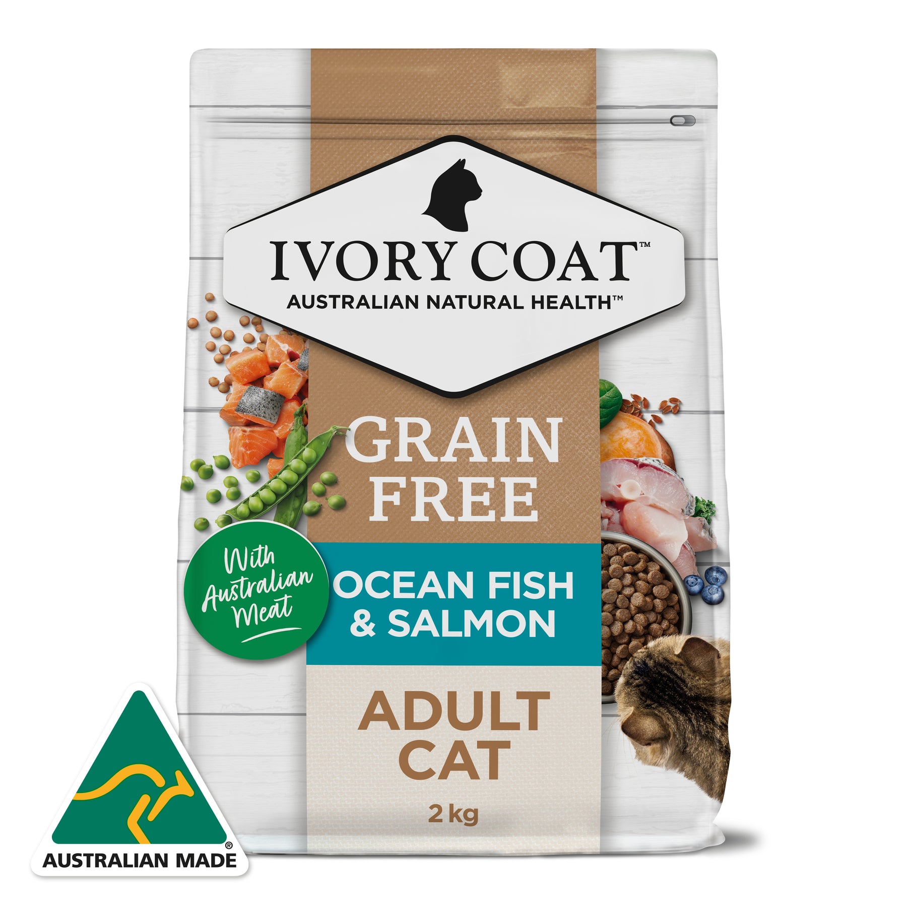 Grain Free Adult Dry Cat Food Ocean Fish & Salmon