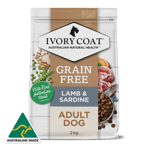 Grain Free Adult All Breeds Dry Dog Food Lamb & Sardine 2kg
