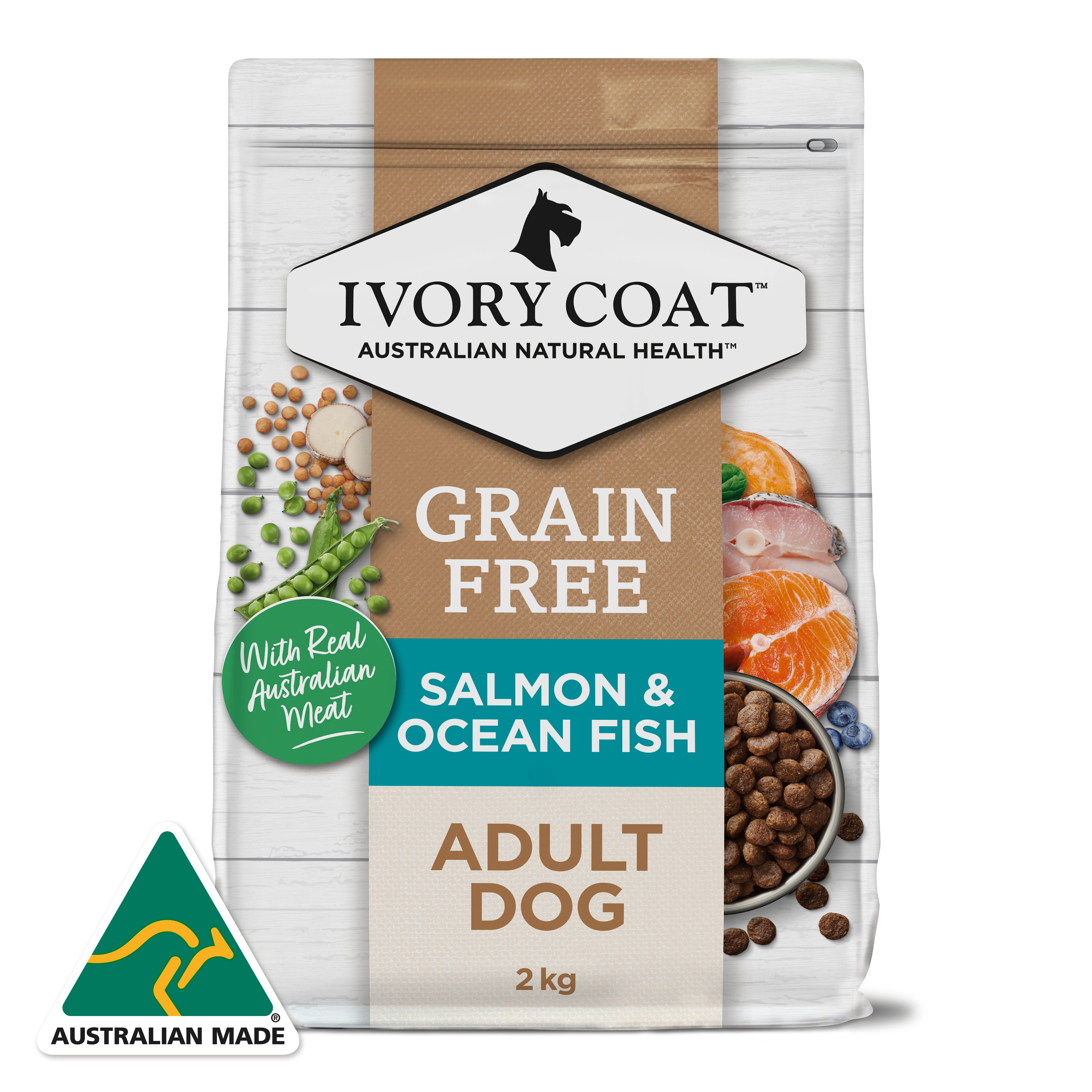 Grain Free Adult All Breeds Dry Dog Food Salmon Ocean Fish