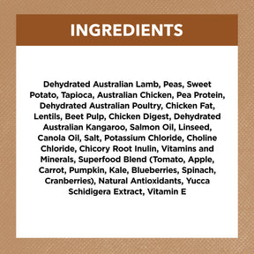 Grain Free Adult All Breeds Dry Dog Food Lamb & Kangaroo