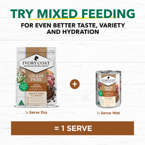 Grain Free Adult All Breeds Dry Dog Food Lamb & Kangaroo