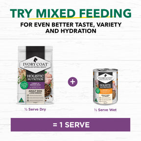 Holistic Nutrition Adult Large Breed Dry Dog Food Turkey & Brown Rice