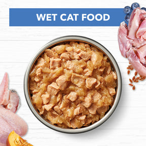 Grain Free Adult Wet Cat Food Chicken & Ocean Fish in Jelly