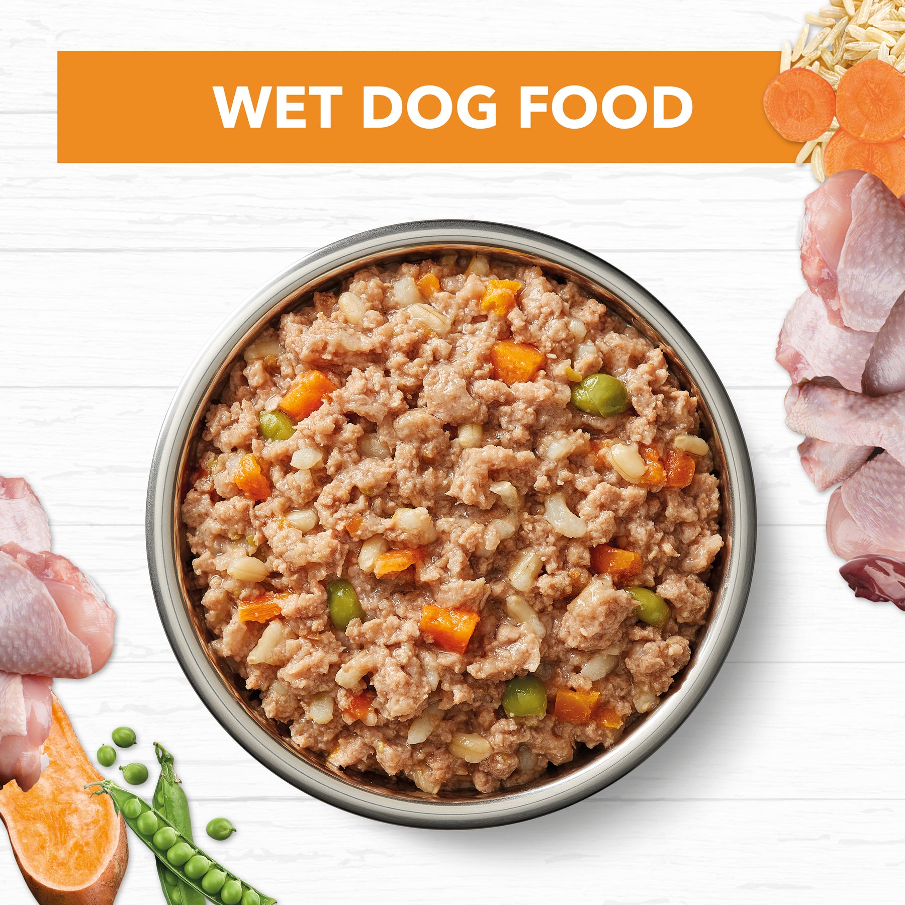Holistic Nutrition Adult Wet Dog Food Chicken & Brown Rice Loaf 400g