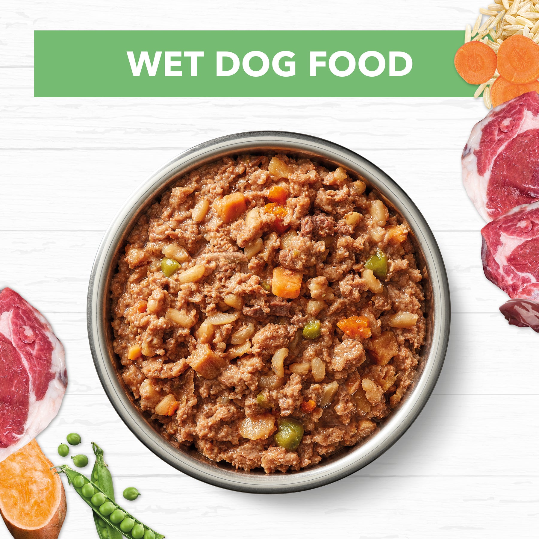 Holistic Nutrition Puppy Wet Dog Food Lamb & Brown Rice Loaf 400g