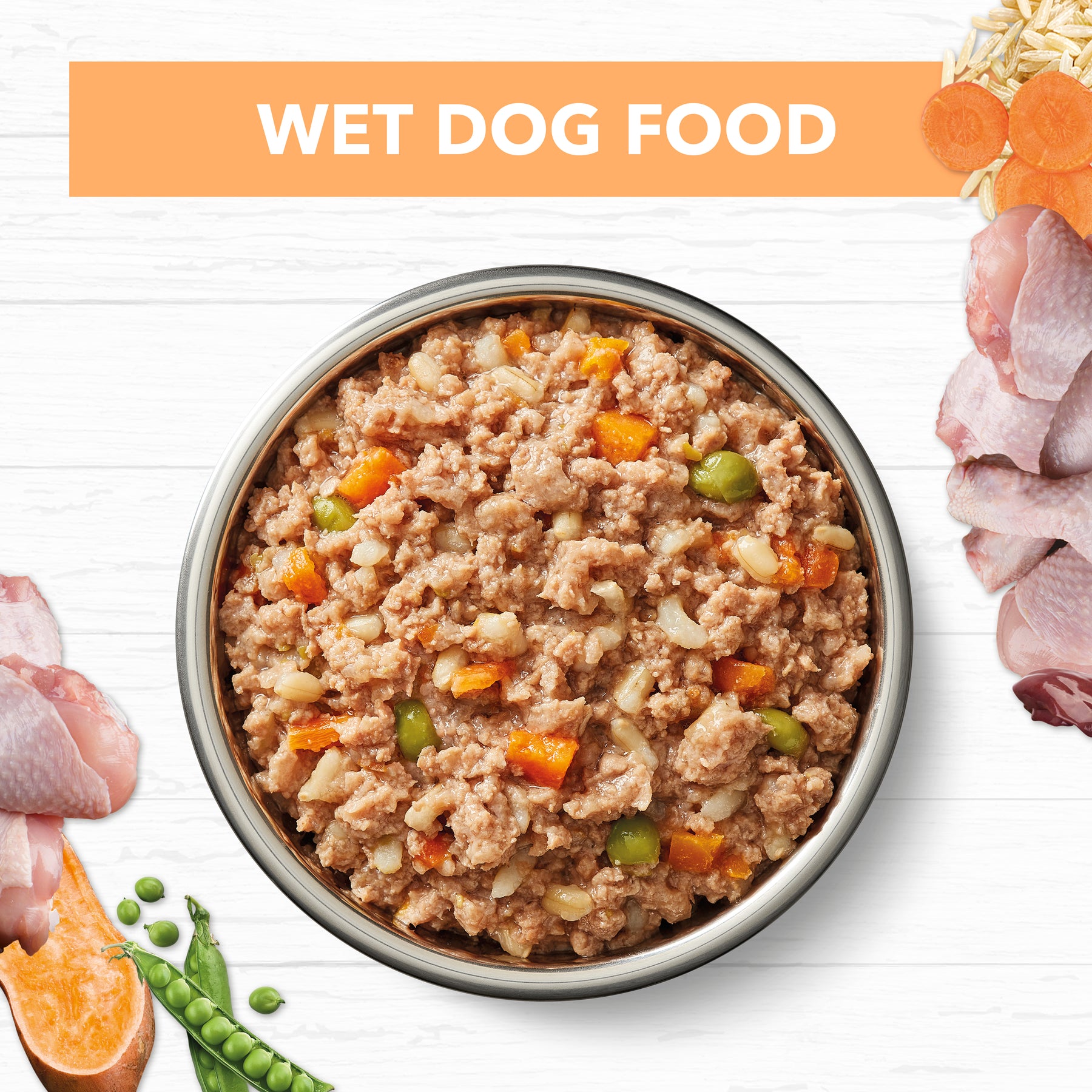 Holistic Nutrition Puppy Wet Dog Food Chicken & Brown Rice Loaf 400g