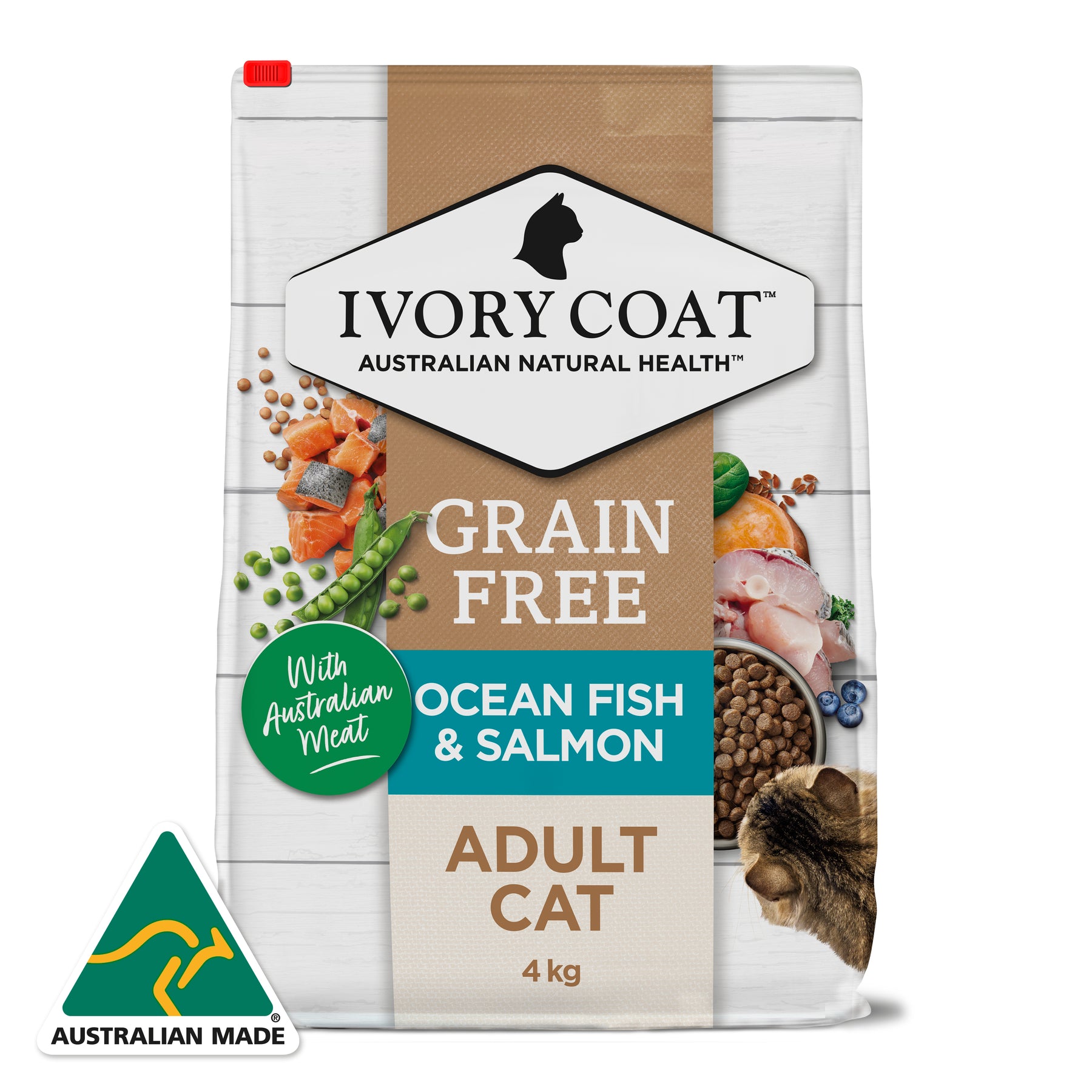 Grain Free Adult Dry Cat Food Ocean Fish & Salmon 2kg