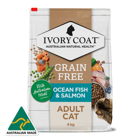 Grain Free Adult Dry Cat Food Ocean Fish & Salmon