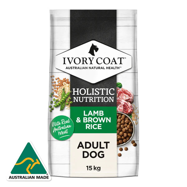 Holistic Nutrition Adult All Breeds Dry Dog Food Lamb & Brown Rice 15kg
