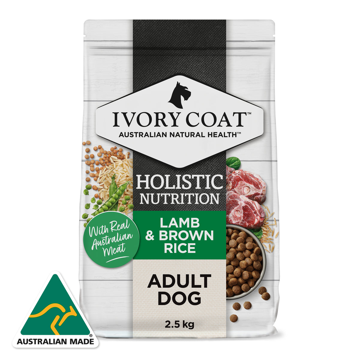 Holistic Nutrition Adult  All Breeds Dry Dog Food Lamb & Brown Rice