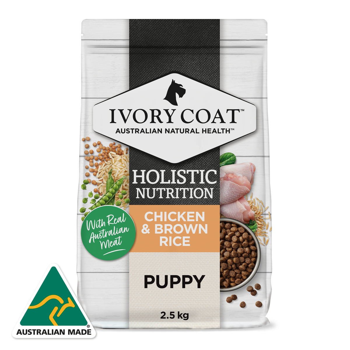 Holistic Nutrition Puppy All Breeds Dry Dog Food Chicken & Brown Rice