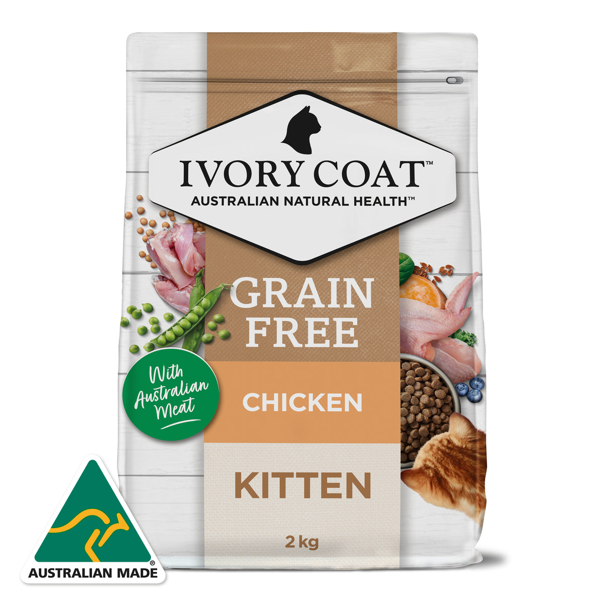 Grain Free Dry Kitten Food Chicken 2kg