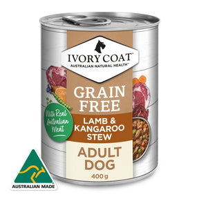 Grain Free Adult Wet Dog Food Lamb & Kangaroo Stew 400g