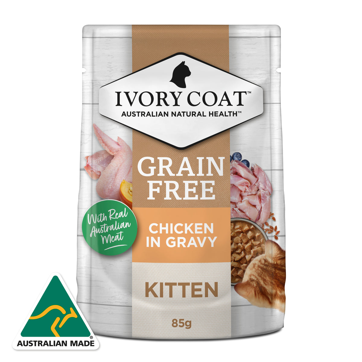 Grain Free Kitten Wet Food Chicken in Gravy 85g